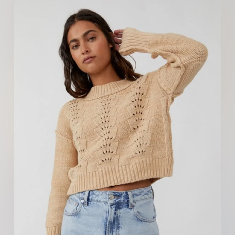 Sandcastle Free People Bell Song Pullover Sweater Sz S